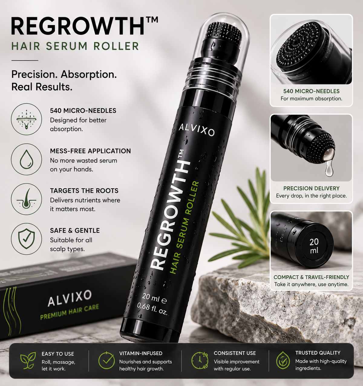 Regrowth™ Hair & Scalp Serum Roller